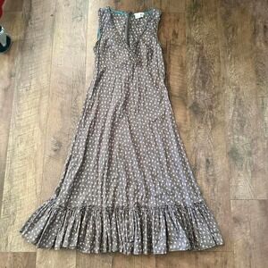 Sleeveless maxi dress By‎ Castro Concept Size 6 100% Cotton Coastal Cowgirl